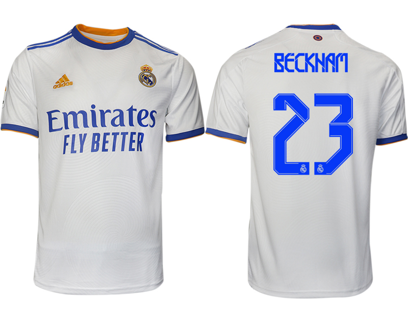 Men 2021-2022 Club Real Madrid home aaa version white #23 Soccer Jerseys